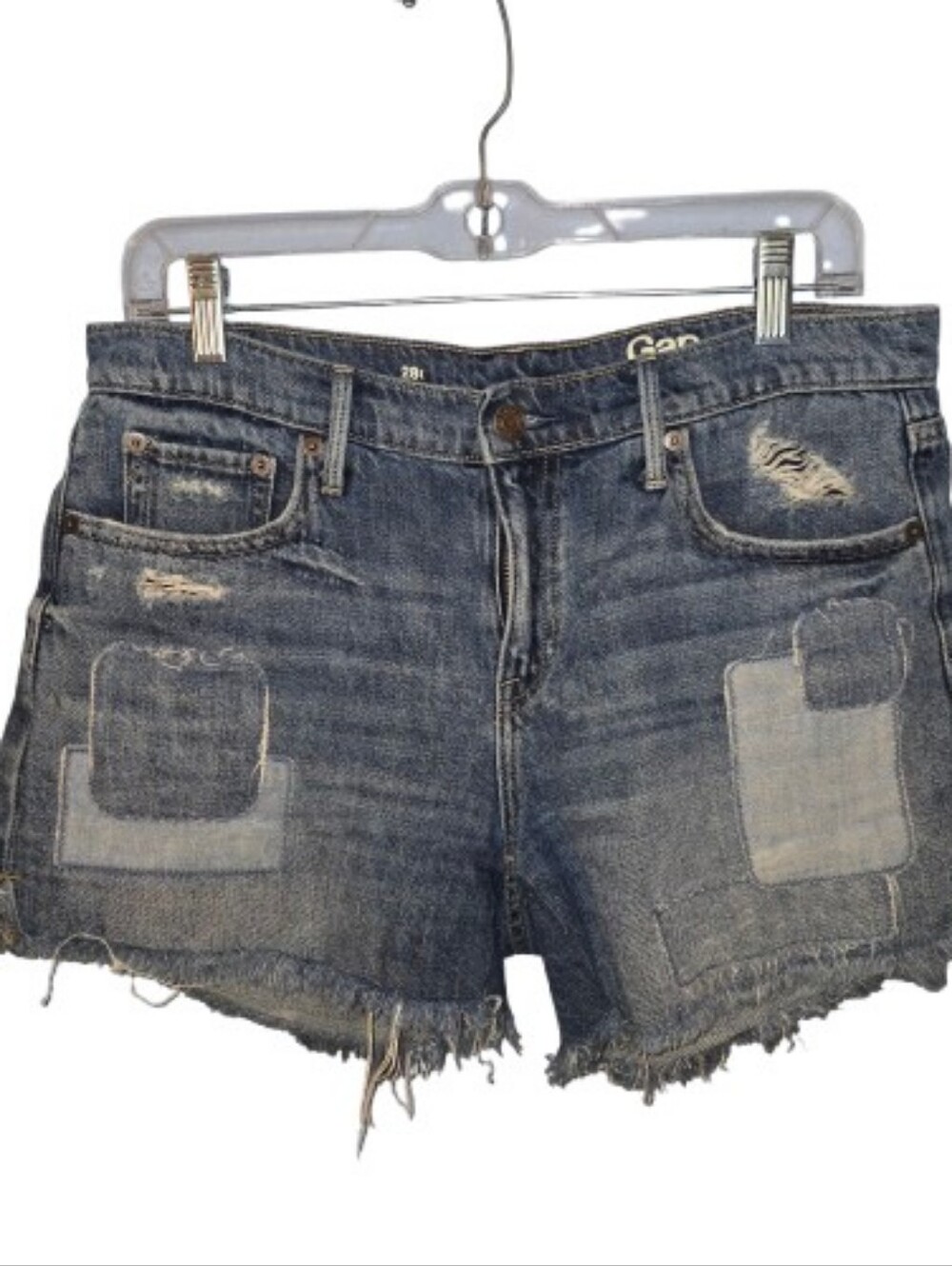 Gap Patchwork Distressed Cut Off Shorts